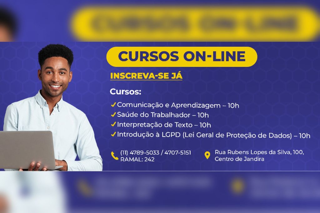 Escola do Legislativo de Jandira oferece 12 cursos livres on-line escola-do-legislativo-de-jandira-oferece-12-cursos-livres-on-line